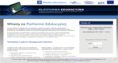 Desktop Screenshot of platforma.wint.pl