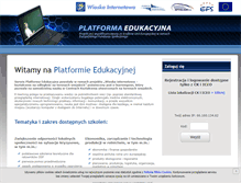 Tablet Screenshot of platforma.wint.pl